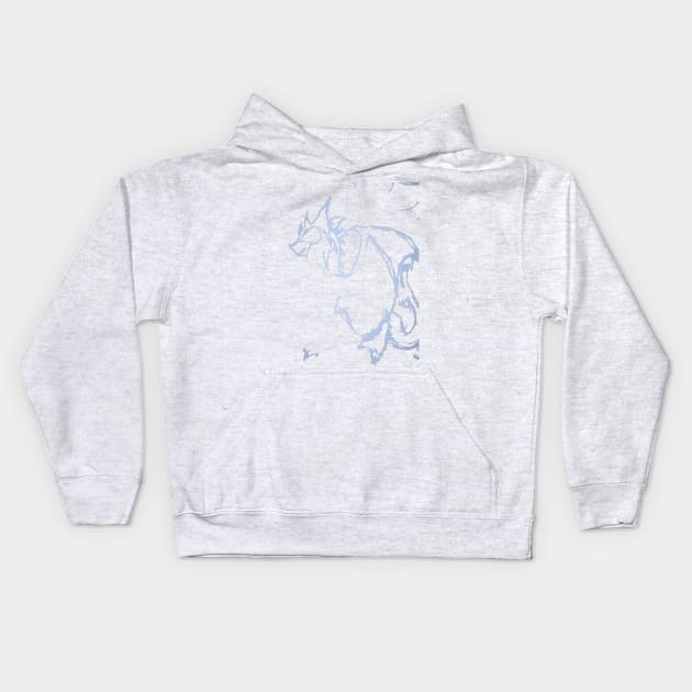 Dragon Sketch Kids Hoodie by TriForceDesign